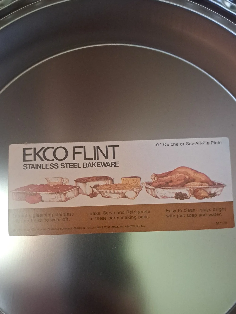 NWT Vintage EKCO Flint Stainless Steel 10